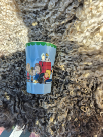 Melamine Cup with Soft Blue Snoopy Print Tall