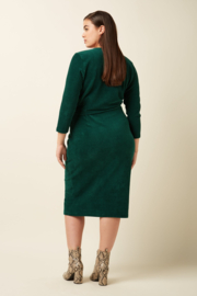 Anja Dress Rina Rib Dragonfly Green