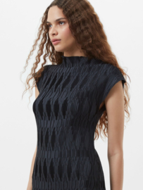 Moira Pleated Dress Navy 71YHT