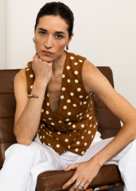 Gilet date Pretty in Bronze Linen