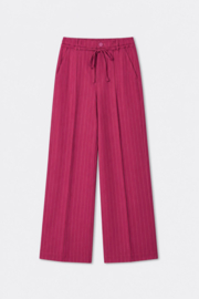 Pants Jess Striped Burgundy Red