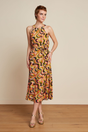 Virna Midi Dress Manic Spring Yellow