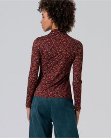 Stretch Printed Turtle Neck T Shirt 565IRON017