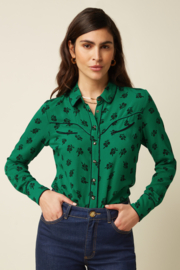 Rosie Western Blouse Meadow Green
