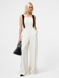 Mara Vinnie Pinstripe Suiting Jumpsuit Sandshell/Black