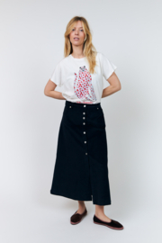 Una Maxi Skirt Dark Blue