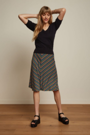 LAATSTE Juno Skirt Mariani Stripe Black 07940 MAAT XL