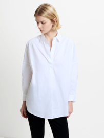 Rodhes Poplin Popover White