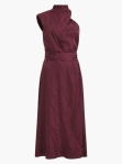 Aba Satin Dress Chocolate Truffle 71VOI