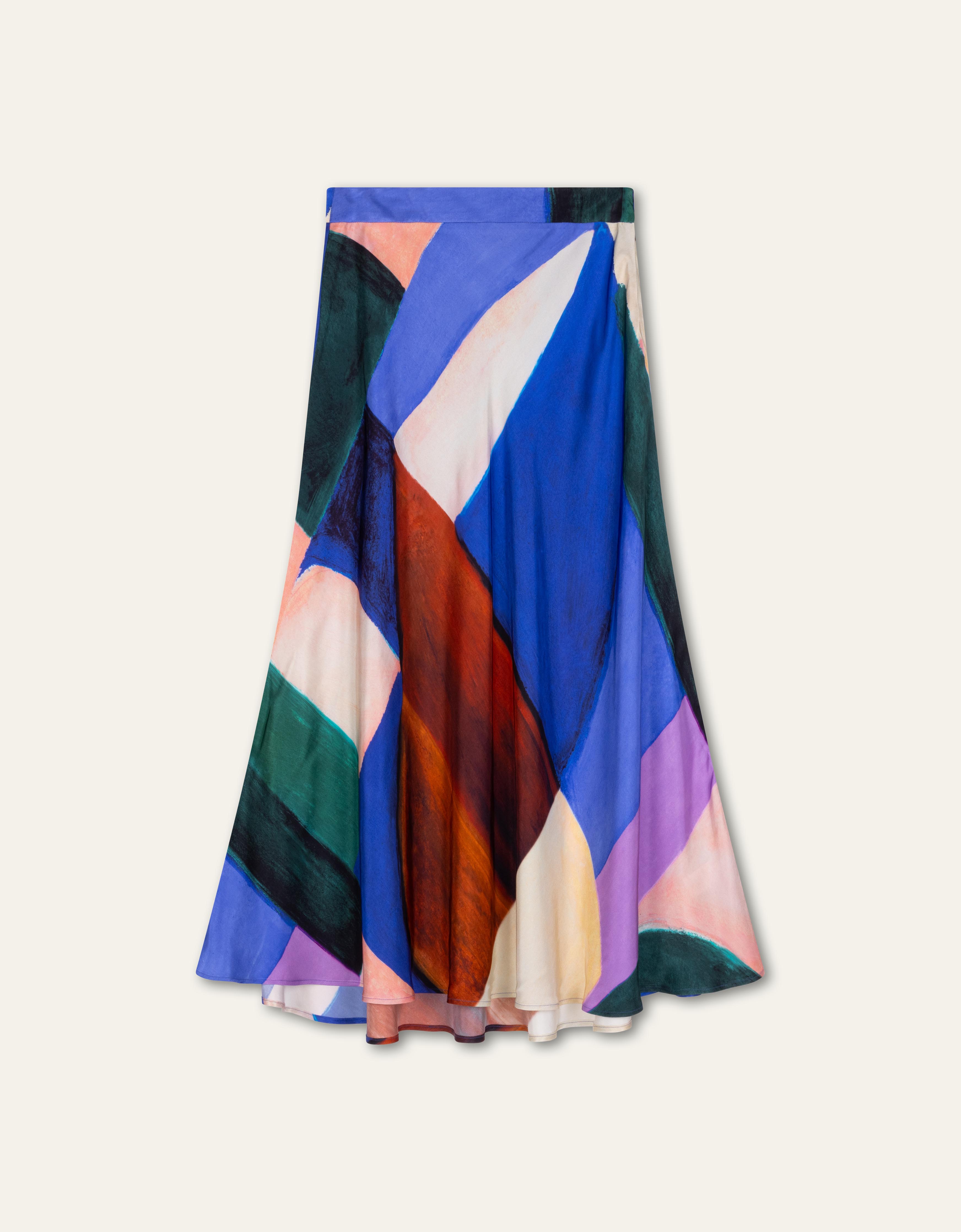Saar Woven Skirt Mazarine Blue