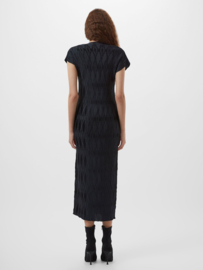 Moira Pleated Dress Navy 71YHT