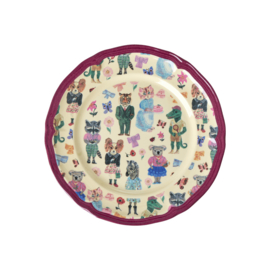 Melamine Lunch Plate Bordeaux - Nathalie Léte Print