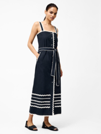 Cambria Cotton RicRac Dress Black 71YFM
