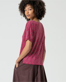 Printed Loose-fitting stretchy Tee 525RYON014