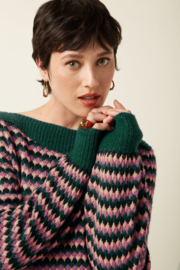 Erin Top Flora Pine Green 09823