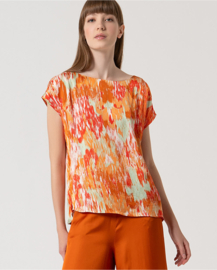Printed Satin Tee 515TAKI025