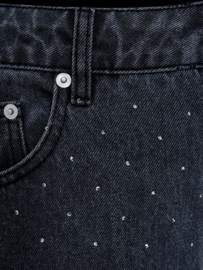 Ralphie Denim Embellished Wide Leg Jeans