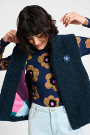 Gilet Teddy Love Navy
