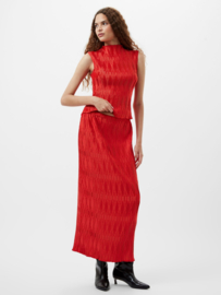 Moira Pleated Skirt Scarlet Red 73YBL