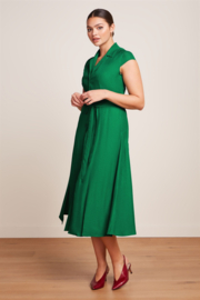 LAATSTE Violante Dress Saxon Ultra Green 09745-239 MAAT 44