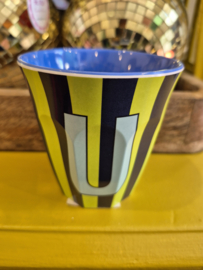 Medium Alphabet Cup U (b) Stripes