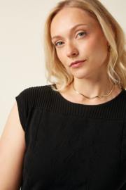 Lina Dress Rocky Ajour Black