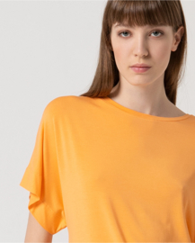 Oversized Plain Bamboo T-Shirt Tangerine 515LICA011