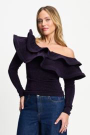 Top Billie Shimmer Dark Plum