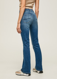 Dion High Waisted Flaired Fit Jeans Indigo PL204156HN6
