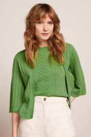 LAATSTE Emily Vest Rocky Ajour Jade Groen MAAT XL