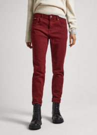 Denim Trousers Burgundy 204176YG1