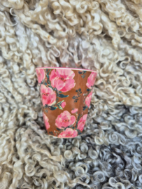 Melamine Cup Medium Floral Fiesta Rose