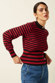 Flavia Top Berry Chili Red