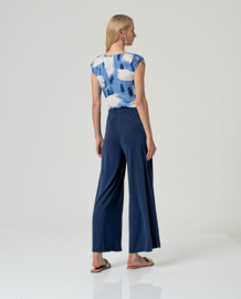 LAATSTE Wide Leg Pants Navy Blue MAAT M