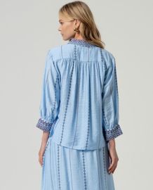 LAATSTE Wide Sleeve Shirt Sky Blue MAAT 2XL