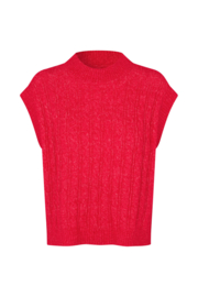 Finn Knit Vest Red