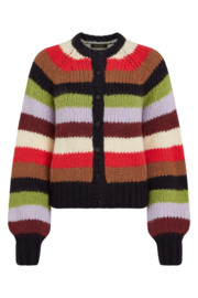 Raglan Cardi Campo Knit Stripe