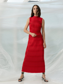 Moira Pleated Skirt Scarlet Red 73YBL