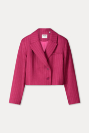 Blazer Rowan Striped Burgundy Red
