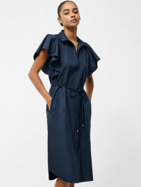 Cambria Cotton Belted Dress Navy 71YPR