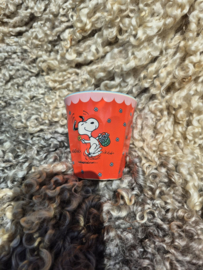 Melamine Cup with Red Snoopy Print Medium