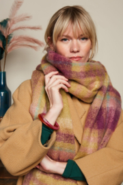 LAATSTE Scarf Check Chartreuse Yellow 08283