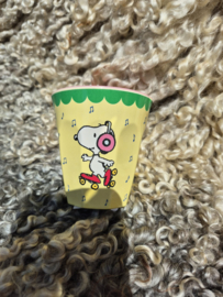 Melamine Cup with Yellow Snoopy Print Medium