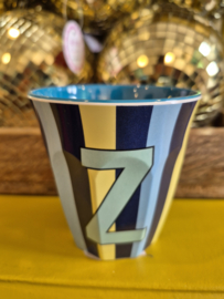 Medium Alphabet Cup Z (b) Stripes