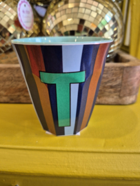 Medium Alphabet Cup T (b) Stripes