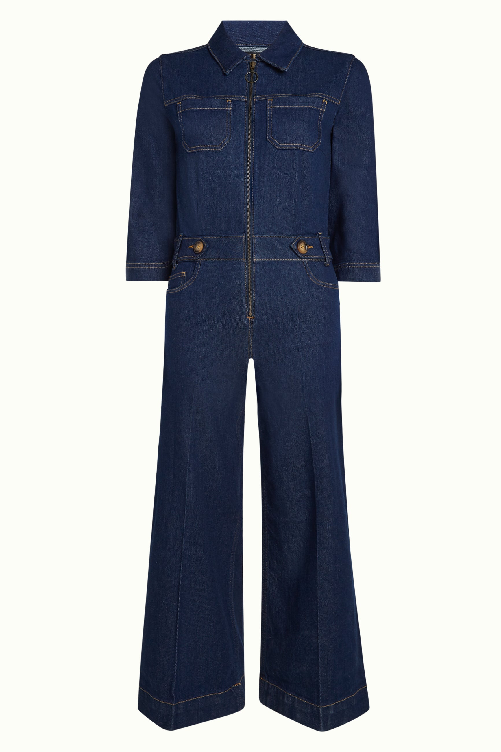 Zip Jumpsuit Onyx Denim