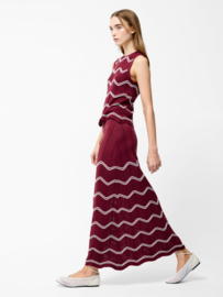 Trudy Crochet Skirt Burgundy 73YNO