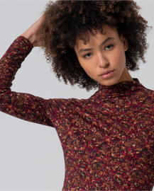 Stretch Printed Turtle Neck T Shirt 565IRON017