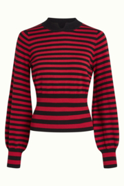 Flavia Top Berry Chili Red