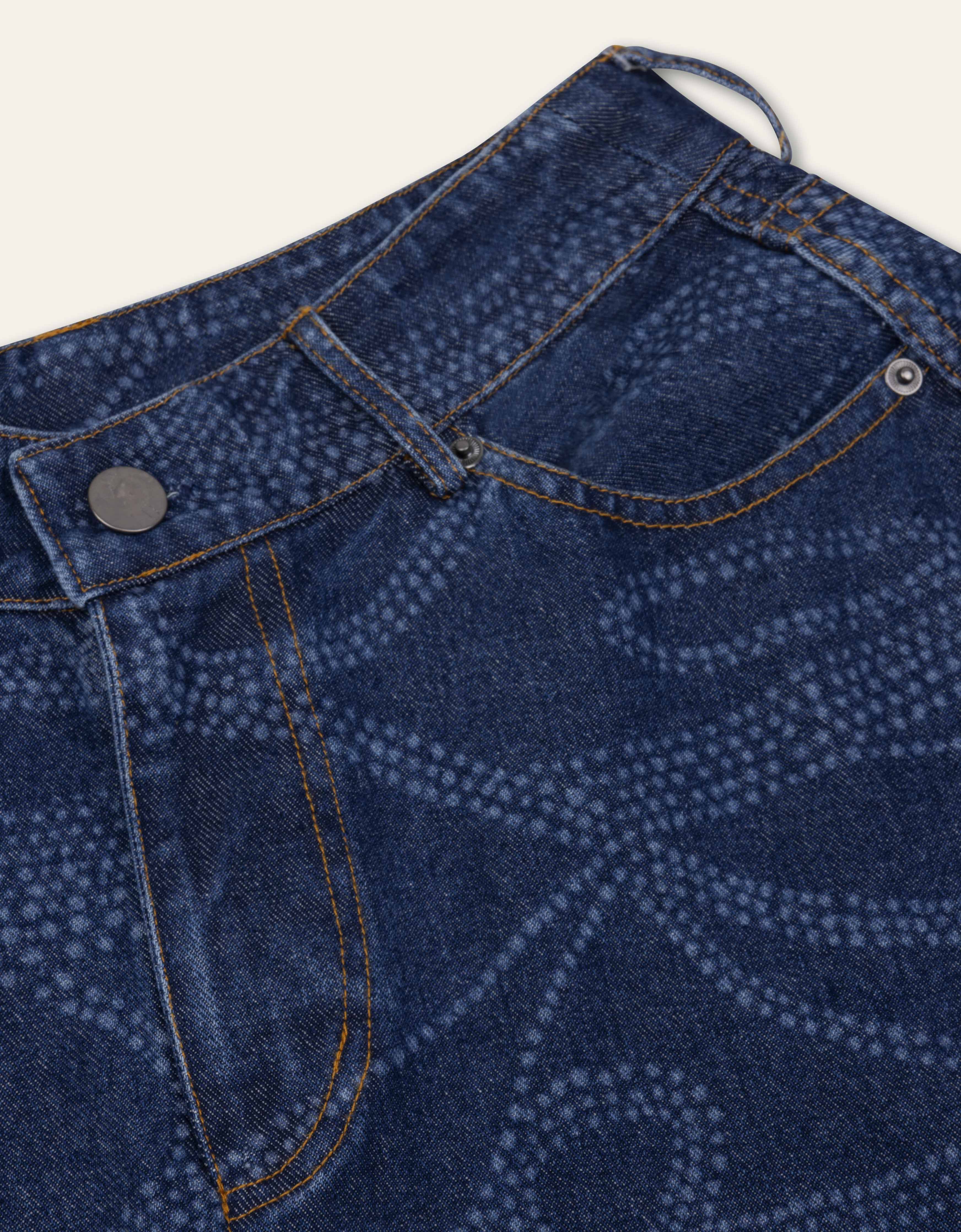 Silvina Woven Skirt Blue Indigo